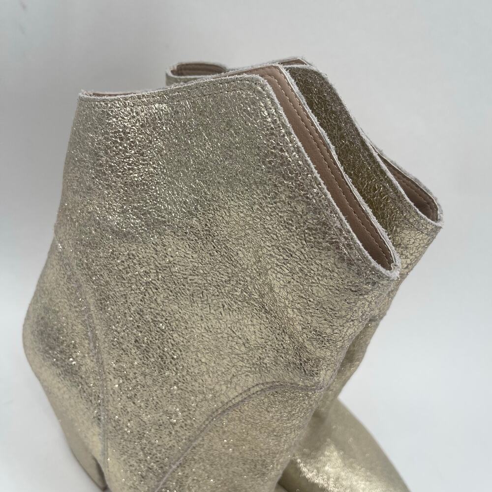 DOLCE VITA Nestly Boots Size 6.5 Gold Metallic Western Cowgirl Cowboy Suede NEW - Picture 7 of 16
